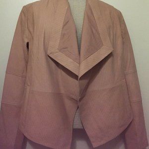 GILI Leather Jacket Size 4 Blush
